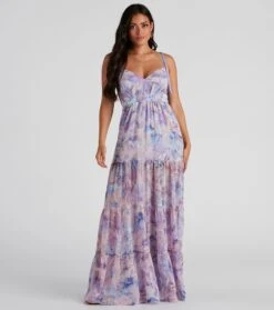 Windsor. Kris Formal Floral Chiffon Dress -Specialtycookwareus 05002 2185 3