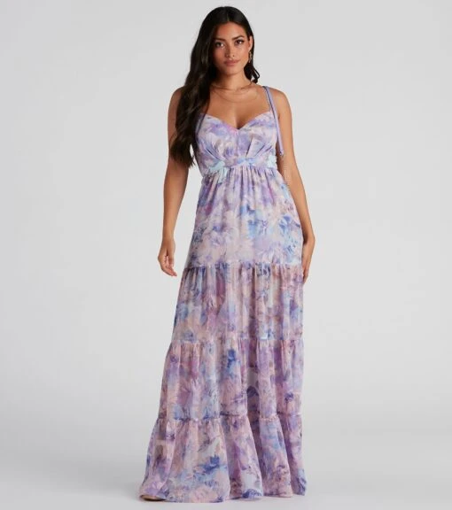 Windsor. Kris Formal Floral Chiffon Dress -Specialtycookwareus 05002 2185 3
