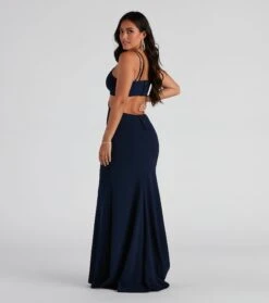 Windsor. Annah Formal Crepe Long Dress -Specialtycookwareus 05002 2406 2 037bf010 20bc 4625 ae8d ace046541661
