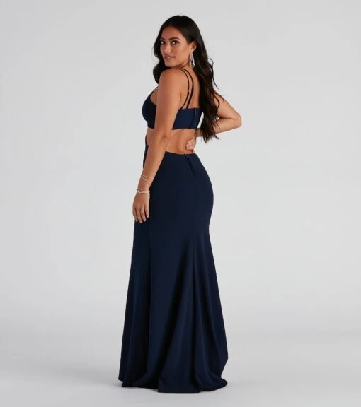 Windsor. Annah Formal Crepe Long Dress -Specialtycookwareus 05002 2406 2 037bf010 20bc 4625 ae8d ace046541661