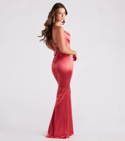 Windsor. Jennifer Stretch Satin Ruched Formal Dress -Specialtycookwareus 05002 2774 2 26217bce f9eb 4538 bc2d 233ab4e1fea2
