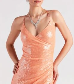 Windsor. Ariella Formal High Slit Sequin Mermaid Dress -Specialtycookwareus 05002 3015 4