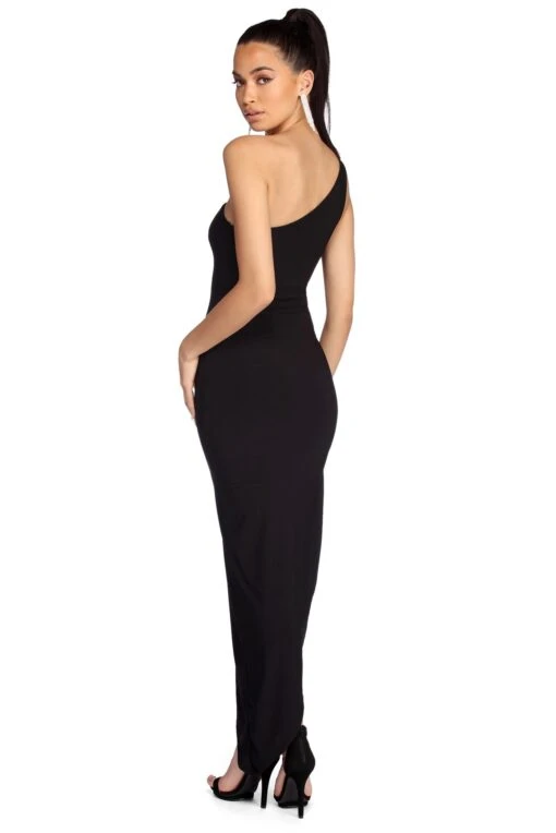 Windsor. Selena Formal One Shoulder Ruched Dress -Specialtycookwareus 05002 6702 3 29b76cff 85c9 4e3c 921a 532a52cbbe62