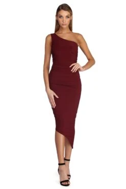 Windsor. Selena Formal One Shoulder Ruched Dress -Specialtycookwareus 05002 6703 1 436c2be1 8157 413c 8047 8e4608046e11