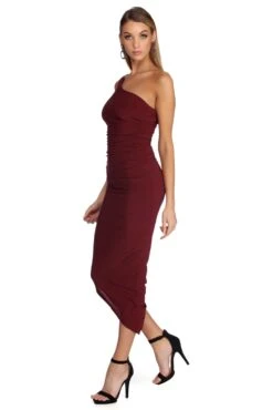 Windsor. Selena Formal One Shoulder Ruched Dress -Specialtycookwareus 05002 6703 2 afa30746 ae92 464b a0f3 bbdeb920a940