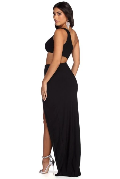 Windsor. Blair One Shoulder Cut Out Dress -Specialtycookwareus 05002 6749 3