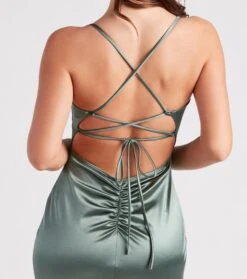 Windsor. Jennifer Stretch Satin Ruched Formal Dress -Specialtycookwareus 05002 6831 4 a01b506d bae9 4463 a95a 01014097dcaa