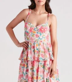 Windsor. Sheryl Formal Floral Chiffon Ruffle Dress -Specialtycookwareus 05002 7124 4 a6d13cd5 7b68 4ef1 889b 0a7eed4801ae