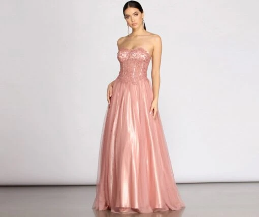Windsor. Jaime Floral Mesh Ball Gown -Specialtycookwareus 05004 0057 1