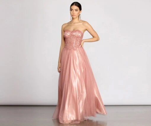Windsor. Jaime Floral Mesh Ball Gown -Specialtycookwareus 05004 0057 3