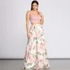 Windsor. Evie Floral Chiffon Two Piece Dress -Specialtycookwareus 05006 0081 1