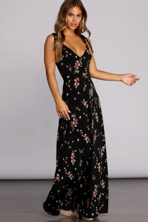 Windsor. Loving Knit In Florals Maxi Dress -Specialtycookwareus 05101 0016 3