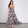Windsor. Getaway Girl Floral Smocked Tube Maxi Dress -Specialtycookwareus 05101 0033 1