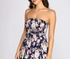 Windsor. Getaway Girl Floral Smocked Tube Maxi Dress -Specialtycookwareus 05101 0033 4