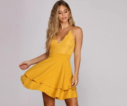 Windsor. Layered In Lace Skater Dress -Specialtycookwareus 05101 0037 1 1a610590 1b62 4819 9e75 70c280b00415