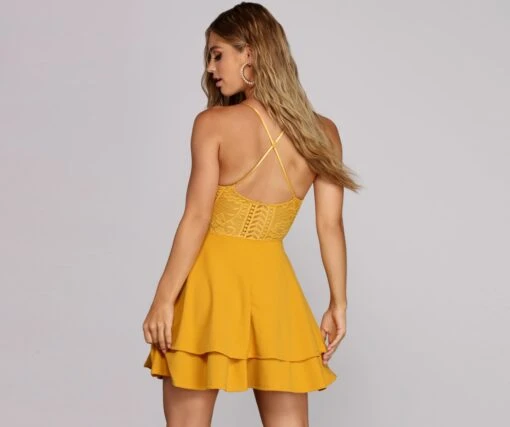 Windsor. Layered In Lace Skater Dress -Specialtycookwareus 05101 0037 4 abb81feb 48a4 4e56 acf9 b65271ff0b36
