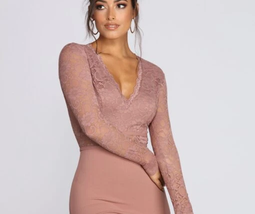 Windsor. Sweet Babe Laced Mini Dress -Specialtycookwareus 05101 0143 2