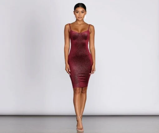 Windsor. Sweetheart Velvet Glitter Midi Dress -Specialtycookwareus 05101 0186 1 9cba4a87 fa9f 4edf 8834 3ceec5bfd460