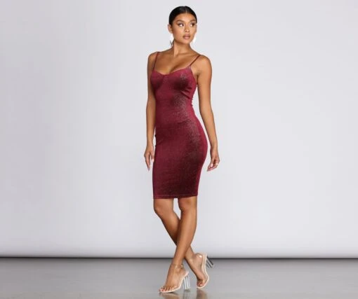 Windsor. Sweetheart Velvet Glitter Midi Dress -Specialtycookwareus 05101 0186 3 af88f705 5cf6 4933 8532 0a54741a86cd