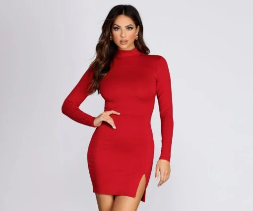 Windsor. Curves Ahead Knit Mini Dress -Specialtycookwareus 05101 0240 1