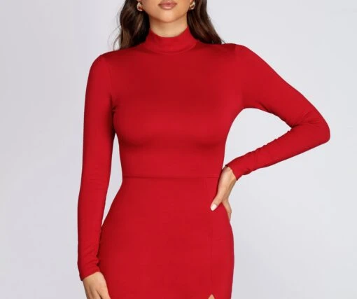 Windsor. Curves Ahead Knit Mini Dress -Specialtycookwareus 05101 0240 2