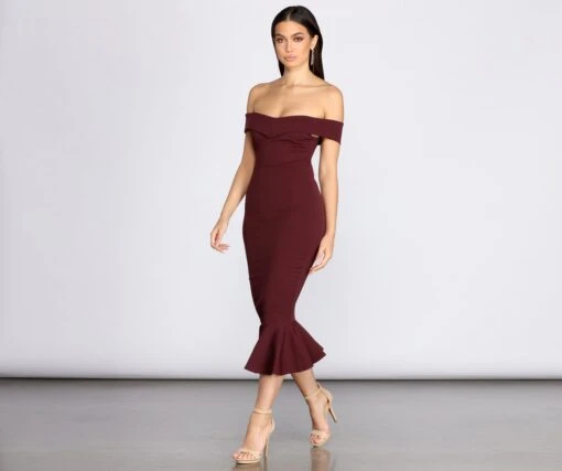 Windsor. Will You Be My Sweetheart Midi Trumpet Dress -Specialtycookwareus 05101 0267 4 1b4253b5 56bb 43fd a81f 5a64ff055c6d