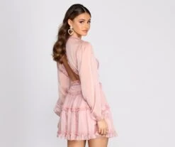 Windsor. Ready To Ruffle Chiffon Mini Dress -Specialtycookwareus 05101 0312 2 540c0d0a 0822 41d9 810c 2d2811ae9ebc