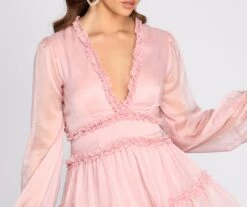 Windsor. Ready To Ruffle Chiffon Mini Dress -Specialtycookwareus 05101 0312 4 08e52389 4dec 422c 95a7 220a60b2c597