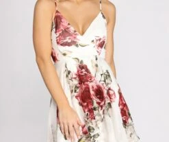 Windsor. Fairy Tale Florals Chiffon Skater Dress -Specialtycookwareus 05101 0315 3