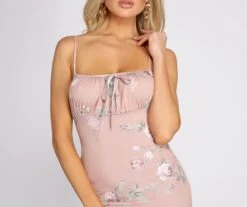 Windsor. Flirty Fleur Tie Front Mini Dress -Specialtycookwareus 05101 0445 3 1
