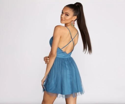 Windsor. Lace Allure Mesh Skater Dress -Specialtycookwareus 05101 0551 2