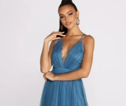 Windsor. Lace Allure Mesh Skater Dress -Specialtycookwareus 05101 0551 4