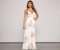 Windsor. Forever Gorgeous Floral Chiffon Maxi Dress -Specialtycookwareus 05101 0593 3 cd39aeb0 7df3 456b 962a 9f7ecca593f4