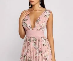 Windsor. Floral Beauty Sleeveless Chiffon Maxi Dress -Specialtycookwareus 05101 0596 3