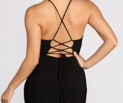 Windsor. Touch Of Lace Cowl Neck Midi Dress -Specialtycookwareus 05101 0598 4