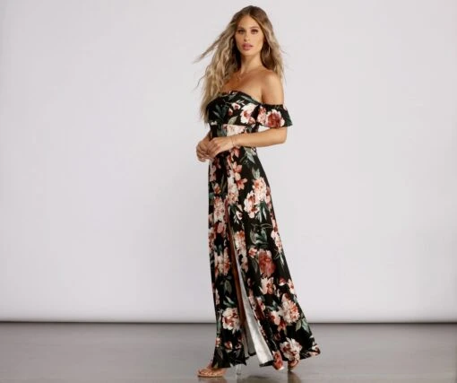 Windsor. Stuck On Floral Maxi Dress -Specialtycookwareus 05101 0632 3 fd1612fa 191b 4a84 b972 9aeffa9376a6
