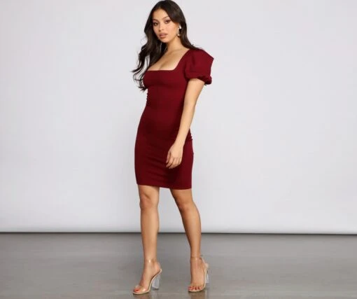 Windsor. Sweet Moments Puff Sleeve Mini Dress -Specialtycookwareus 05101 0804 4 bc6fd8da a28b 48ad a1f2 bff97737983b