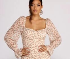 Windsor. For The Love Of Florals Mini Dress -Specialtycookwareus 05101 0847 3 80313a02 0ae1 4560 92d6 faab441ec1ab