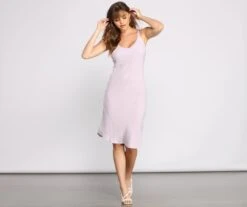 Windsor. Simple And Sleek Tie Shoulder Slip Dress -Specialtycookwareus 05101 0895 4