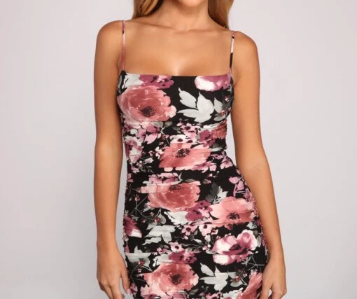 Windsor. Romantic Beauty Floral Midi Dress -Specialtycookwareus 05101 1030 3