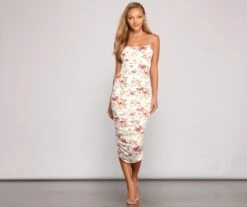 Windsor. Brunch-Ready Floral Midi Dress -Specialtycookwareus 05101 1045 4