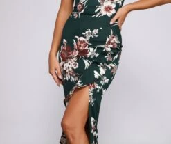 Windsor. Floral Passion Ruffled Midi Dress -Specialtycookwareus 05101 1066 5 837f52c0 538a 488d 8469 57586b8414aa