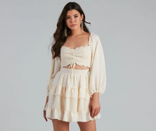 Windsor. So Sweet Ruffled Cutout Skater Dress -Specialtycookwareus 05101 1124 1 e322fc5c 1f8b 4b7a bc4b 4f3718b239f2