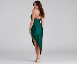 Windsor. The Minimal High Slit Asymmetrical Midi Dress -Specialtycookwareus 05101 1144 2 b1168f81 ed98 4c6a 92bd 80a8a1bff72a