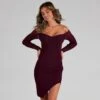 Windsor. Sweet And Stunning Ruched Mini Dress -Specialtycookwareus 05101 1227 1