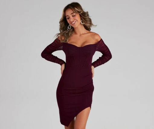 Windsor. Sweet And Stunning Ruched Mini Dress -Specialtycookwareus 05101 1227 1