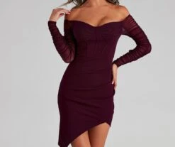 Windsor. Sweet And Stunning Ruched Mini Dress -Specialtycookwareus 05101 1227 4