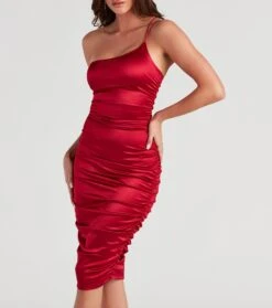 Windsor. Ready For It Satin Midi Dress -Specialtycookwareus 05101 1241 4