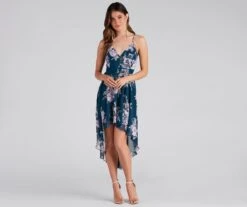 Windsor. Sugar And Spice Floral High-Low Dress -Specialtycookwareus 05101 1388 3