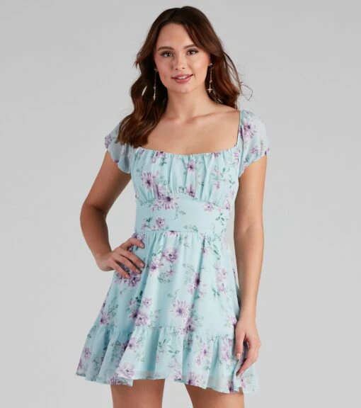 Windsor. Flower Power Skater Dress -Specialtycookwareus 05101 1406 1 e21bbeea 07d6 427e bbc5 c811b255433d